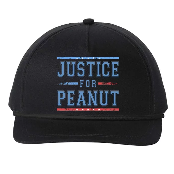 Justice For Peanut The Squirrel Usa Flag Snapback Five-Panel Rope Hat