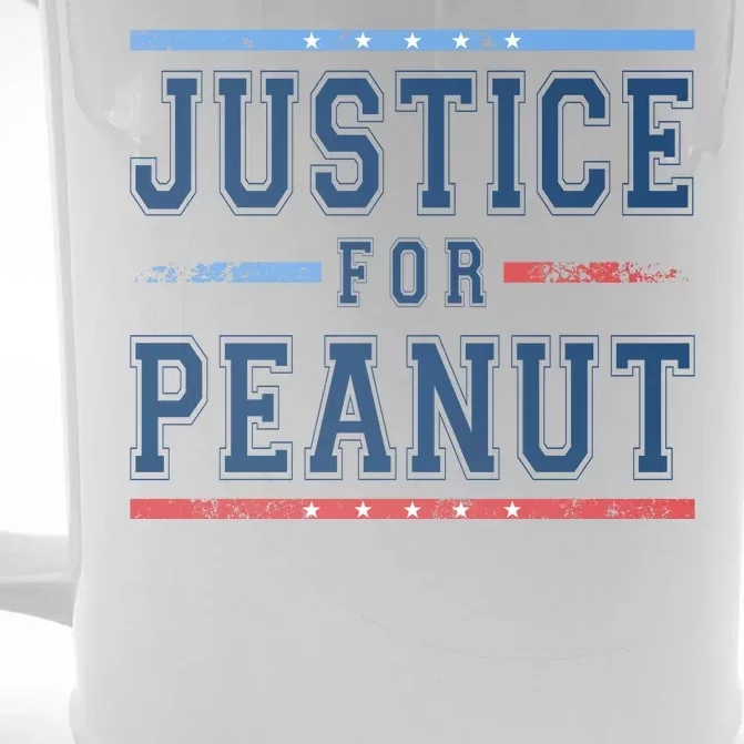 Justice For Peanut The Squirrel Usa Flag Front & Back Beer Stein