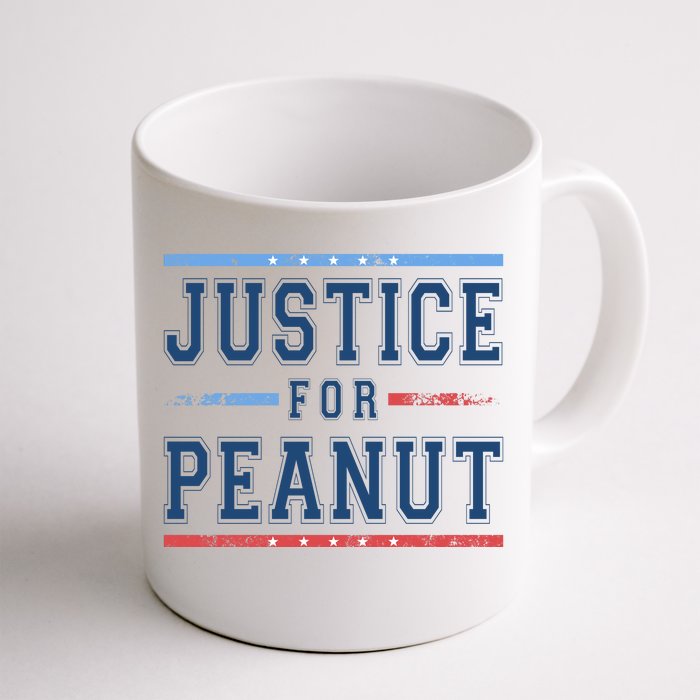 Justice For Peanut The Squirrel Usa Flag Front & Back Coffee Mug