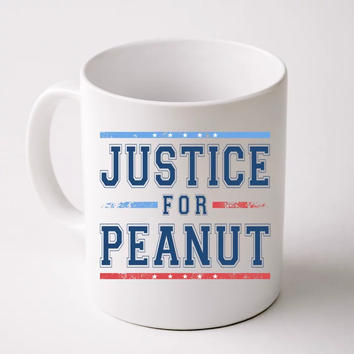 Justice For Peanut The Squirrel Usa Flag Front & Back Coffee Mug