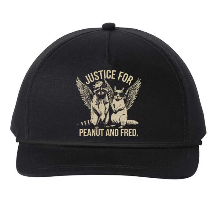 Justice For Peanut And Fred Peanut Squirrel Fred Raccoon Gift Snapback Five-Panel Rope Hat