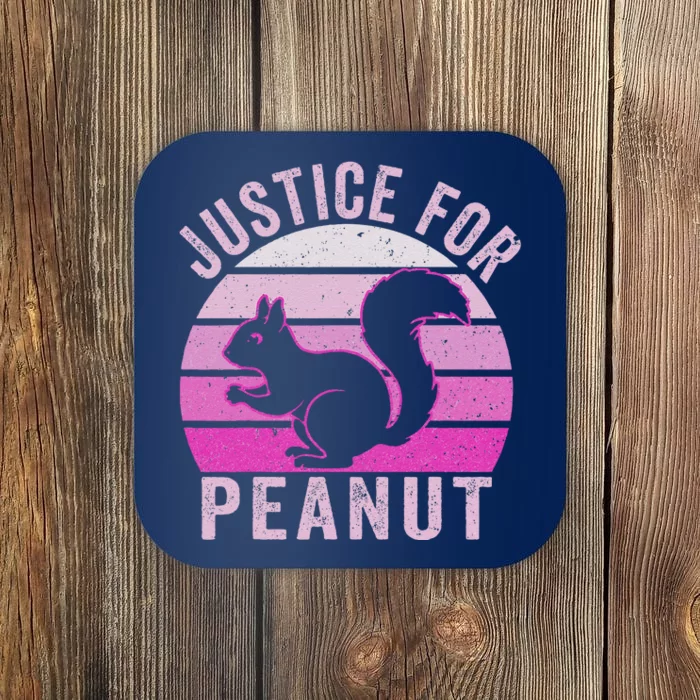 Justice For Peanut The Squirrel P誰Ut Pnut Peanut Squirrel Coaster