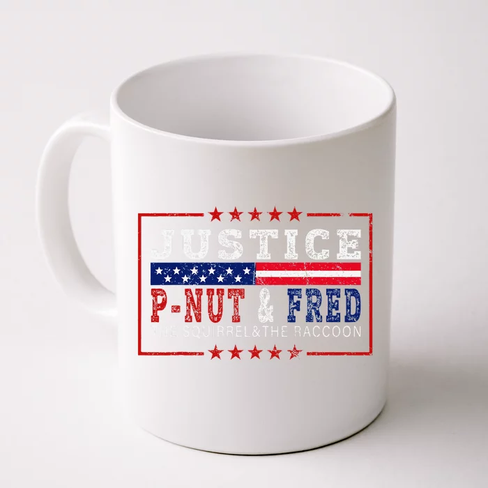 Justice For Pnut And Fred The Squirrel And Peanut Justice Front & Back Coffee Mug