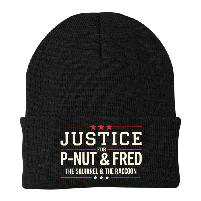 Justice For Pnut And Fred The Squirrel Peanut Justice Knit Cap Winter Beanie