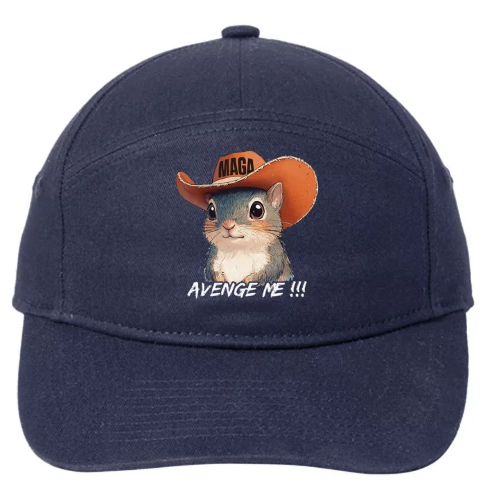 Justice For Peanut The Squirrel Wanted 7-Panel Snapback Hat