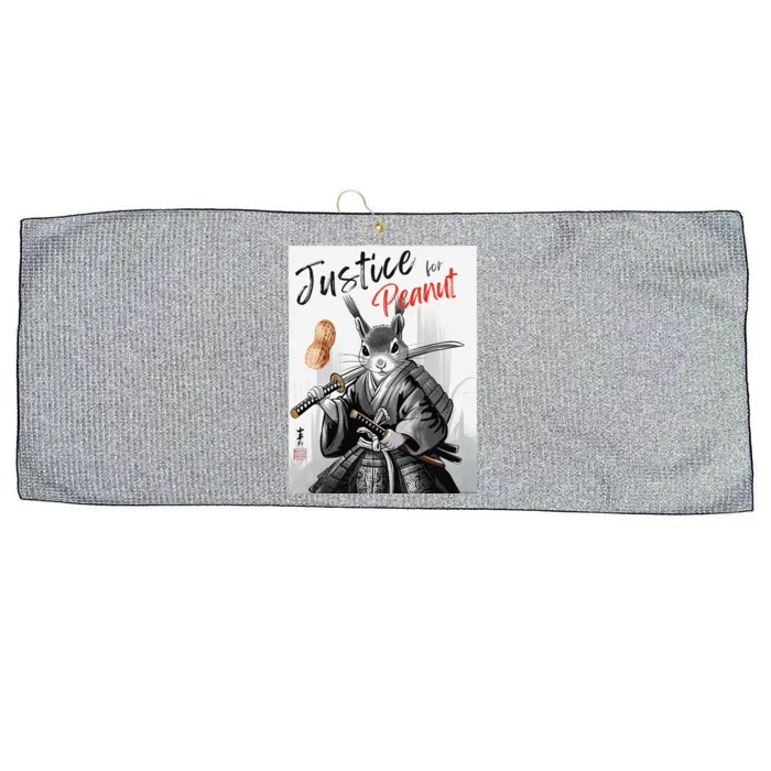 Justice For Peanut Squirrel Japanese Ink Artretro Large Microfiber Waffle Golf Towel