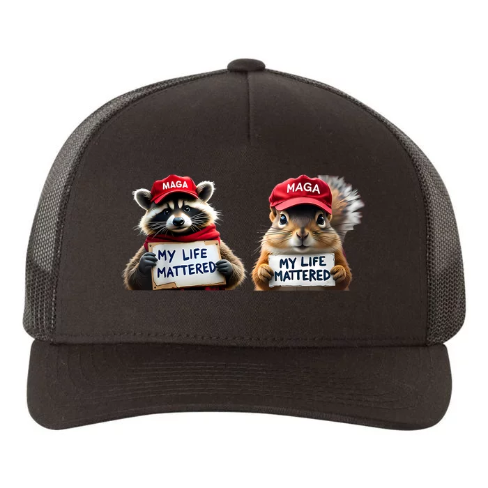 Justice For Peanut The Squirrel And Fred The Raccoon Yupoong Adult 5-Panel Trucker Hat