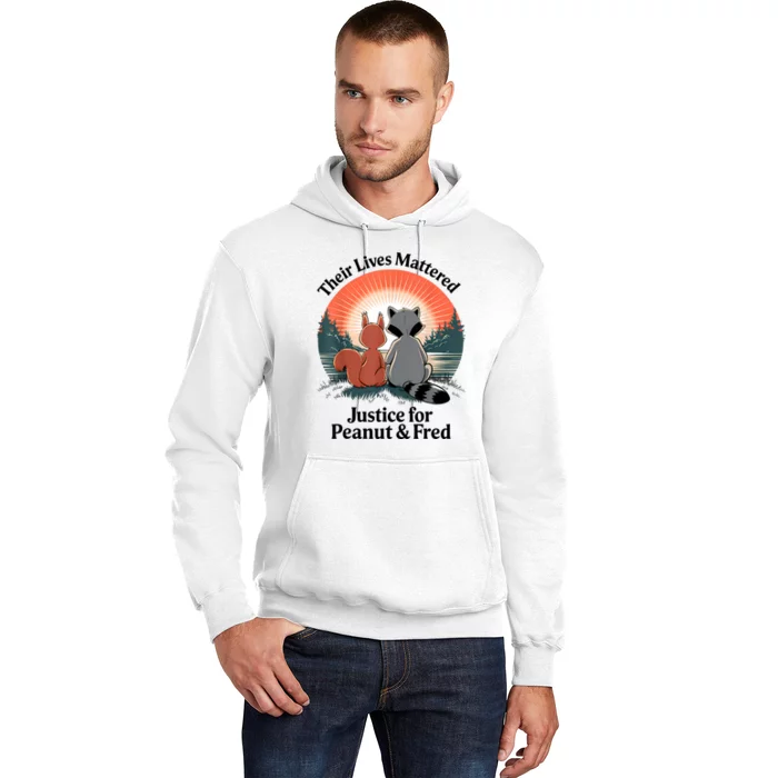 Justice For Peanut The Squirrel Justice For Fred The Raccoon Hoodie