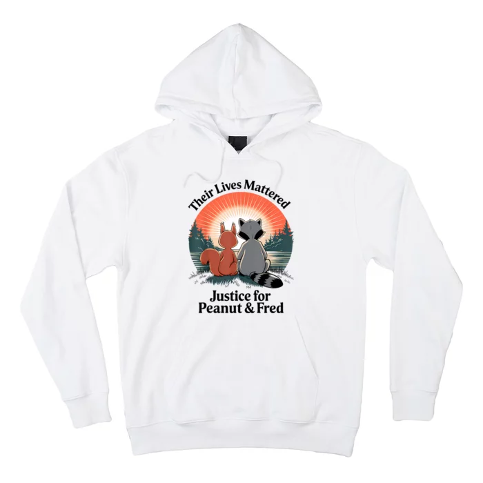 Justice For Peanut The Squirrel Justice For Fred The Raccoon Hoodie