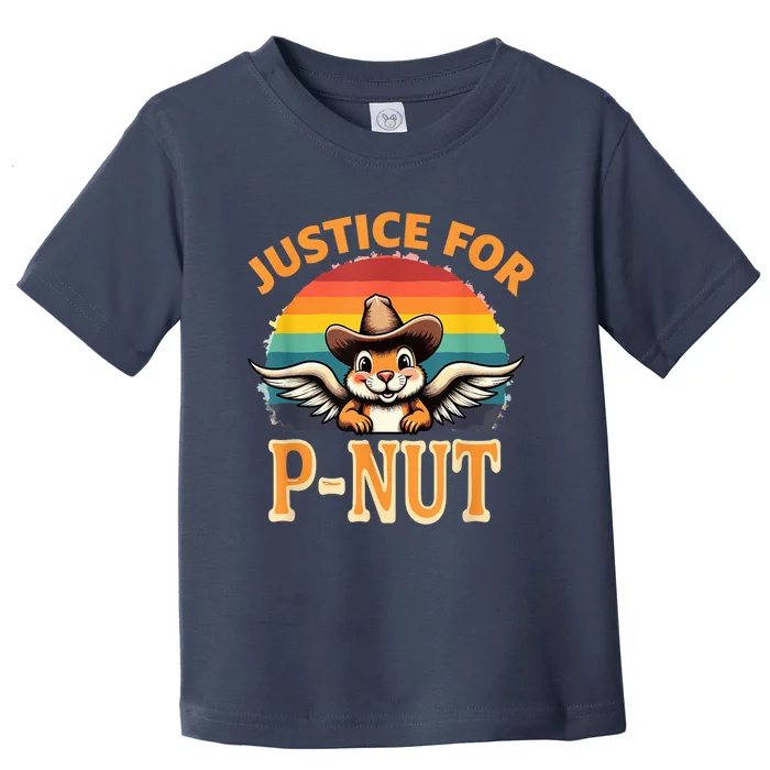 Justice For Peanut P’Nut Pnut Squirrel Lover Toddler T-Shirt