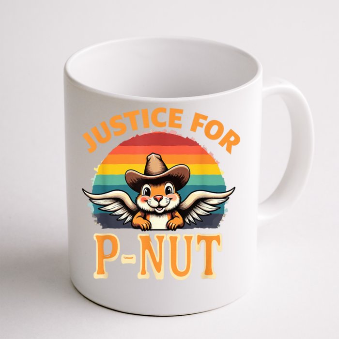 Justice For Peanut P’Nut Pnut Squirrel Lover Front & Back Coffee Mug