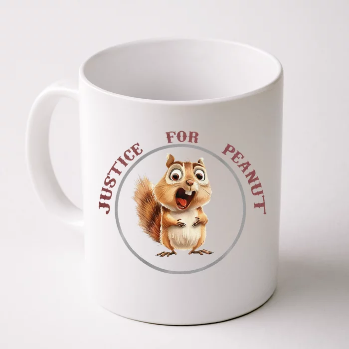 Justice For Peanut Design For Peanut Squirrel Front & Back Coffee Mug