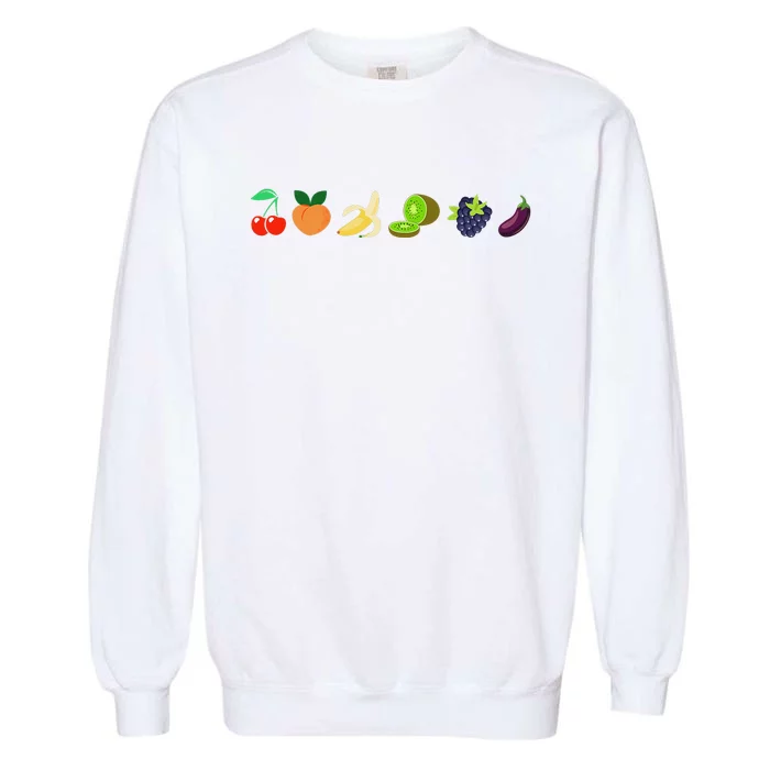 Just Freaking Peachy Feeling Summer Apparel Garment-Dyed Sweatshirt