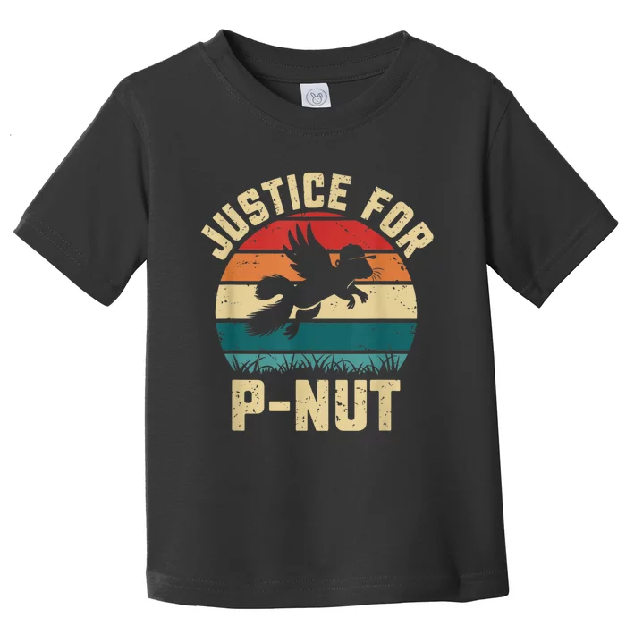 Justice For Peanut P’Nut Pnut Squirrel Lover Toddler T-Shirt