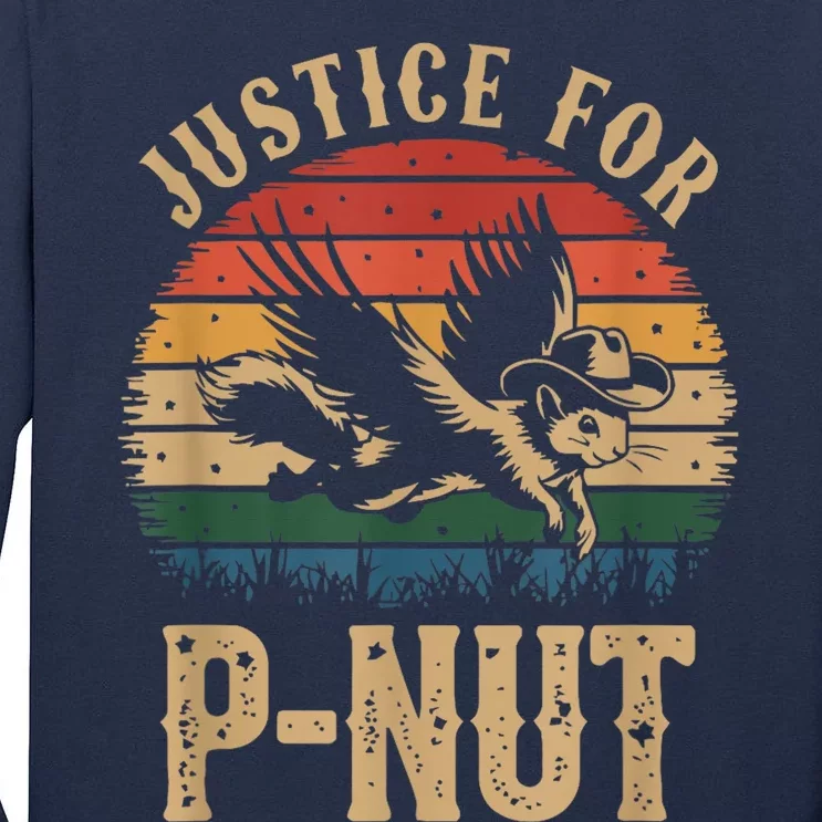 Justice For Peanut P’Nut Pnut Squirrel Lover Tall Long Sleeve T-Shirt