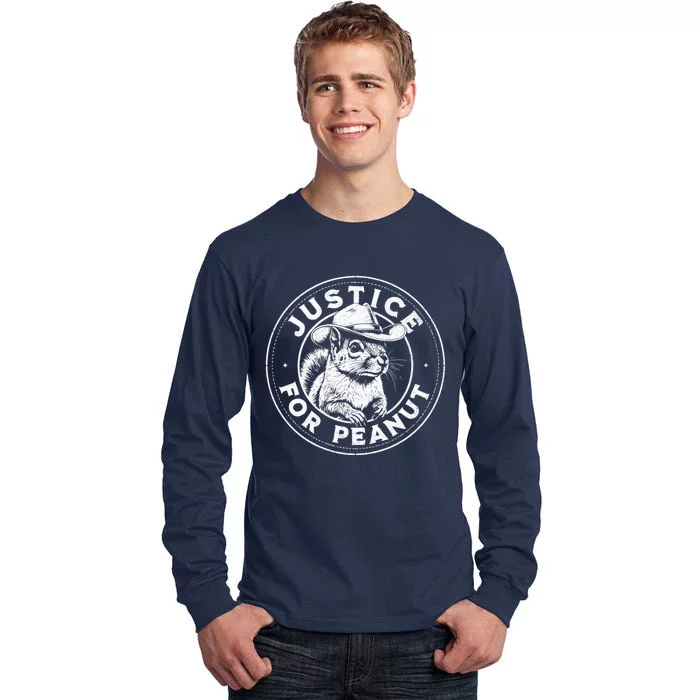 Justice For Peanut The Squirrel P’Nut Pnut Peanut Squirrel Tall Long Sleeve T-Shirt