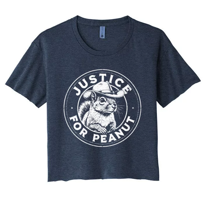 Justice For Peanut The Squirrel P’Nut Pnut Peanut Squirrel Women's Crop Top Tee