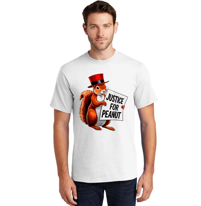 Justice For Peanut The Squirrel Peanut Squirrel Tall T-Shirt