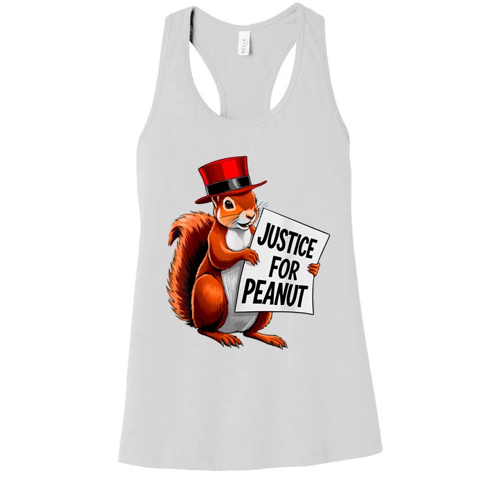 Justice For Peanut The Squirrel Peanut Squirrel Women's Racerback Tank