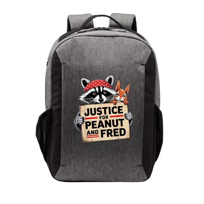 Justice For Peanut The Squirrel And Fred The Raccon Vector Backpack