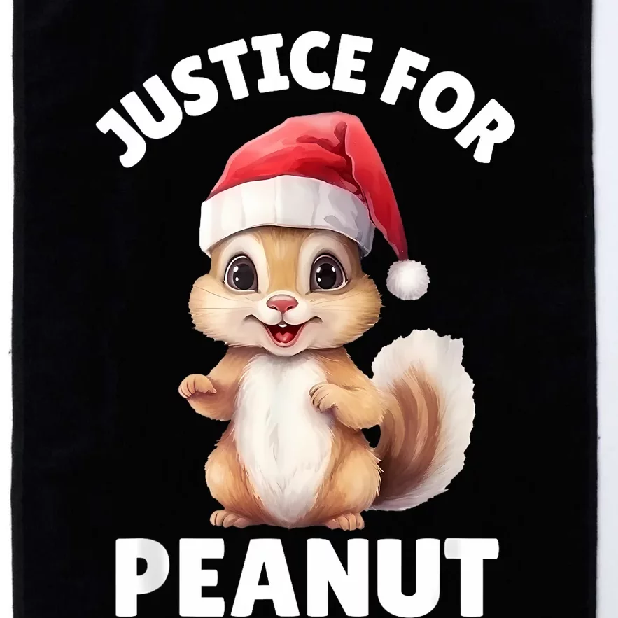 Justice For Peanut The Squirrel Funny Platinum Collection Golf Towel