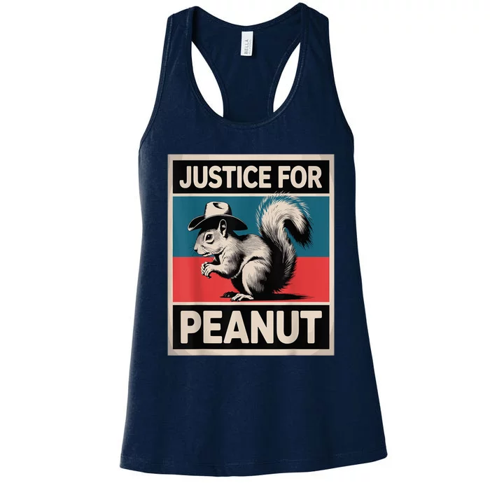 Justice For Peanut The Squirrel The Squirrel Pnut Women's Racerback Tank