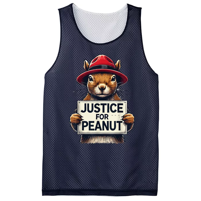 Justice For Peanut The Squirrel Wanted Mesh Reversible Basketball Jersey Tank