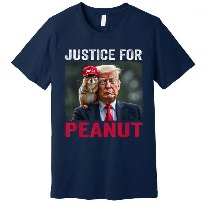 Justice For Peanut The Squirrel Wanted Premium T-Shirt