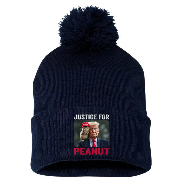 Justice For Peanut The Squirrel Wanted Pom Pom 12in Knit Beanie