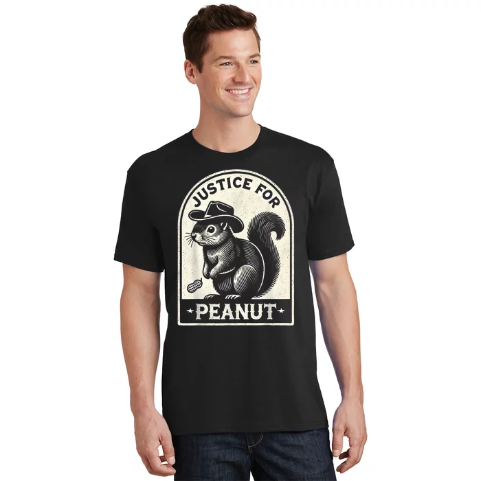 Justice For Peanut The Squirrel Peanut Squirrel Wanted T-Shirt