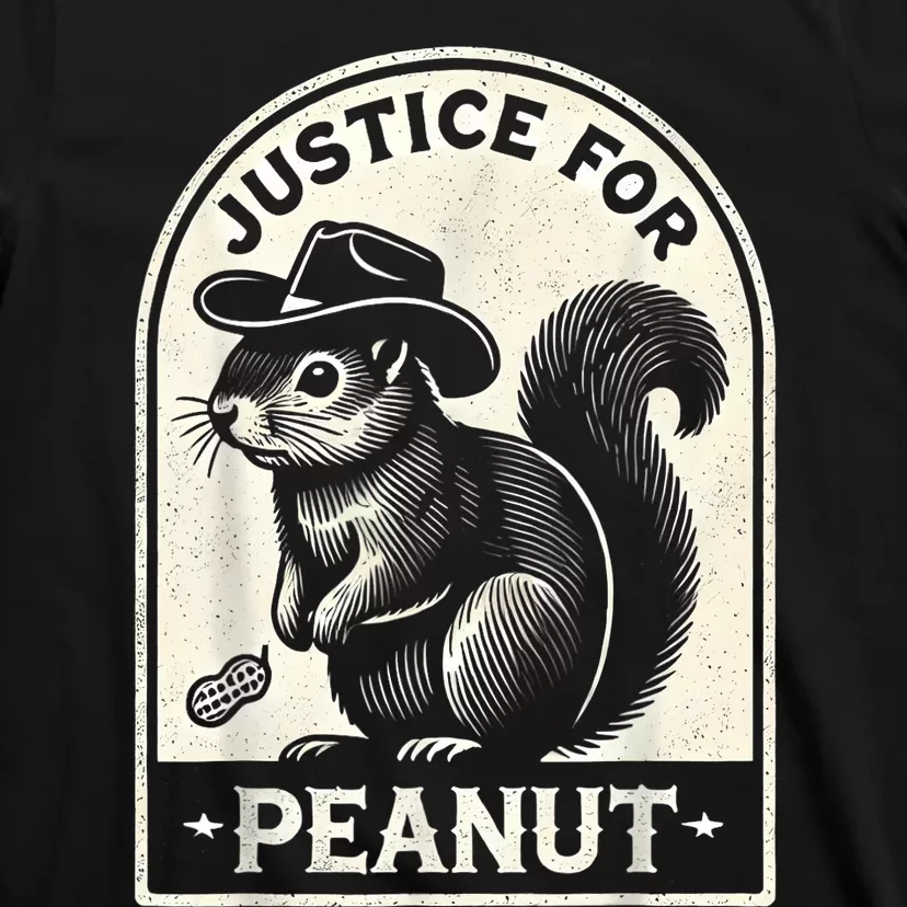 Justice For Peanut The Squirrel Peanut Squirrel Wanted T-Shirt