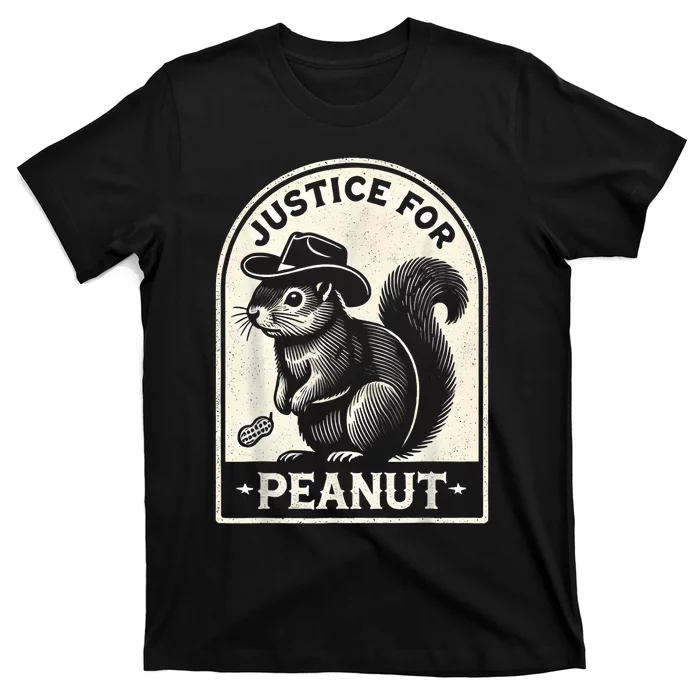 Justice For Peanut The Squirrel Peanut Squirrel Wanted T-Shirt