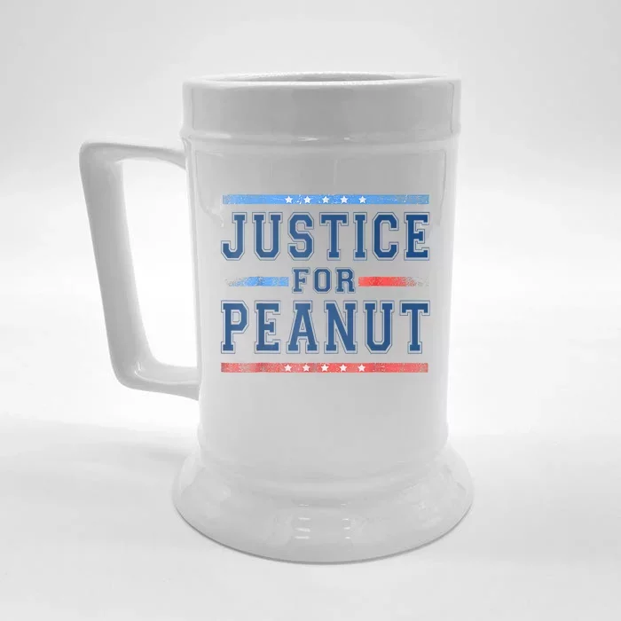 Justice For Peanut The Squirrel Peanut Squirrel Front & Back Beer Stein