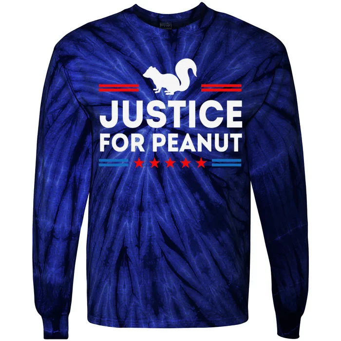 Justice For Peanut The Squirrel And Fred The Raccon Tie-Dye Long Sleeve Shirt