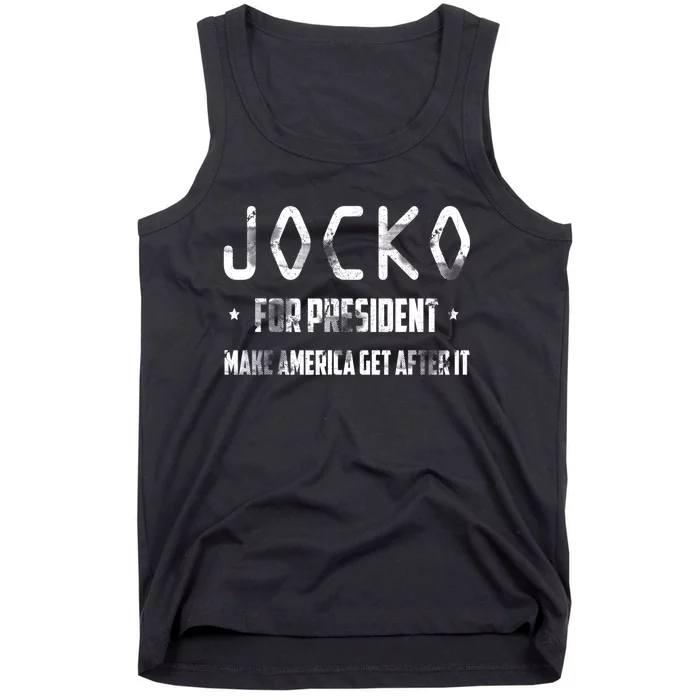 Jocko For President Make America Get After It Black Tank Top