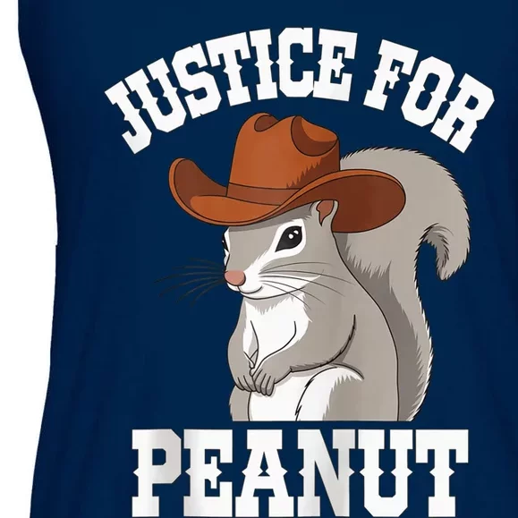 Justice For Peanut The Squirrel 2024 Ladies Essential Flowy Tank