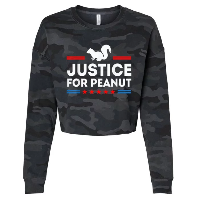 Justice For Peanut The Squirrel 2024 Cropped Pullover Crew