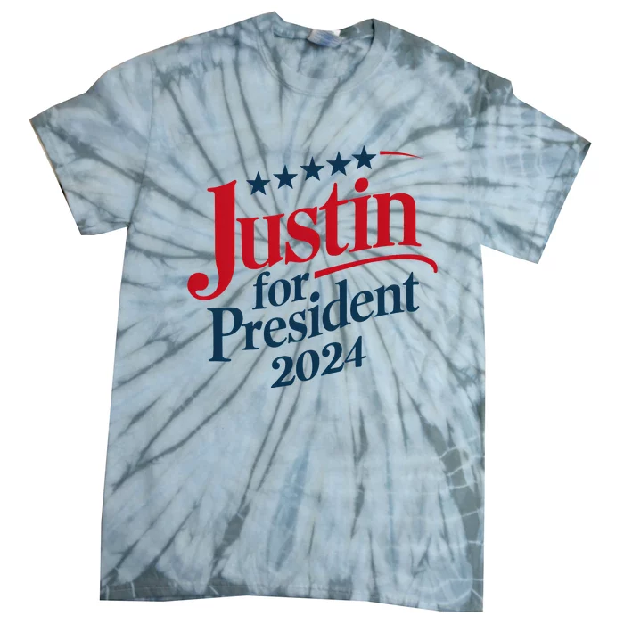 Justin For President 2024 Tie-Dye T-Shirt