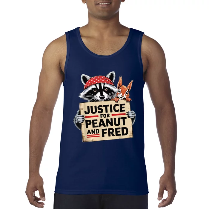 Justice For Peanut The Squirrel And Fred The Raccon Tank Top