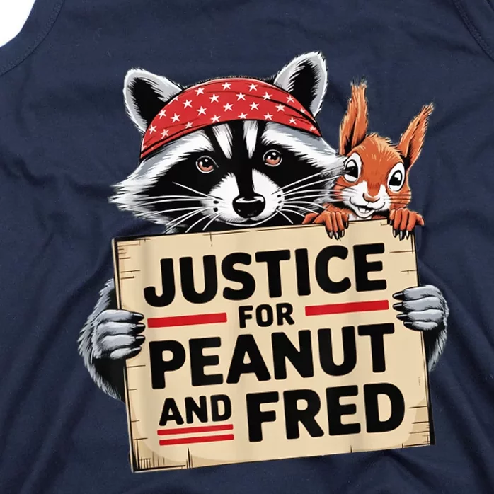 Justice For Peanut The Squirrel And Fred The Raccon Tank Top