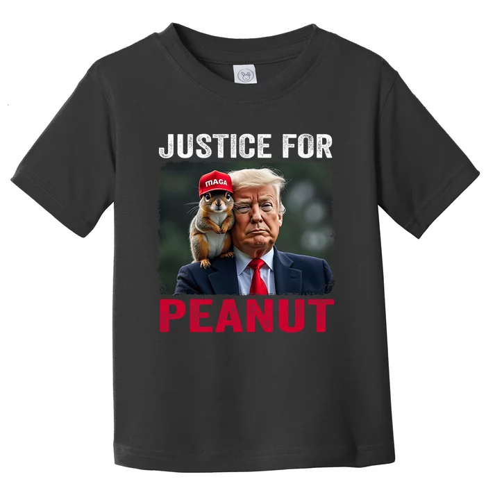 Justice For Peanut The Squirrel Wanted Trending Design Toddler T-Shirt