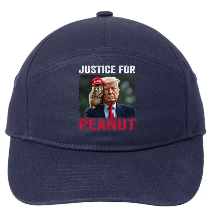 Justice For Peanut The Squirrel 2024 7-Panel Snapback Hat