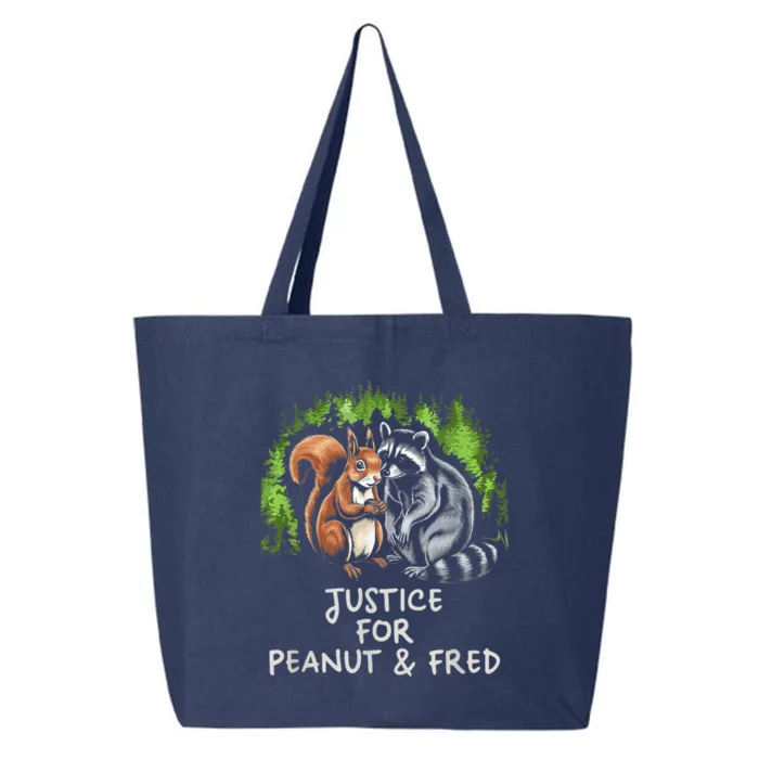 Justice For Peanut The Squirrel And Fred The Raccoon 25L Jumbo Tote