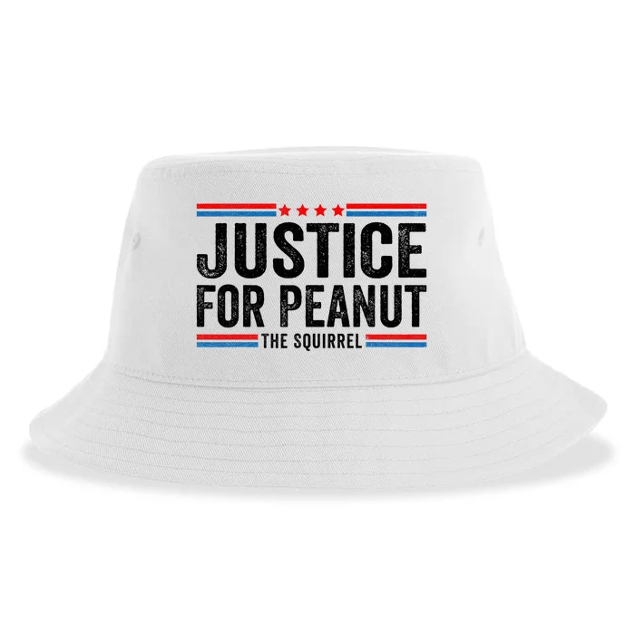 Justice For Peanut The Squirrel Peanut Squirrel Sustainable Bucket Hat