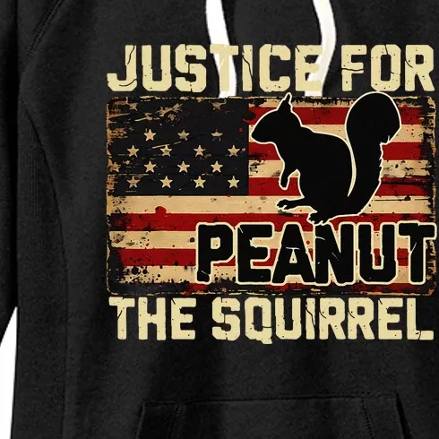 Justice For Peanut The Squirrel Peanut Squirrel Wanted Women's Fleece Hoodie