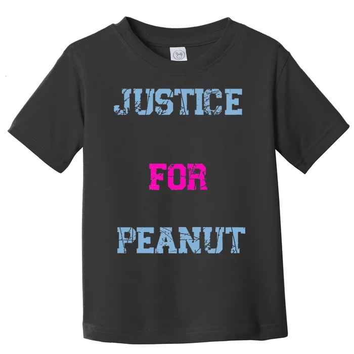 Justice For Peanut Squirrel Advocacy Support Toddler T-Shirt