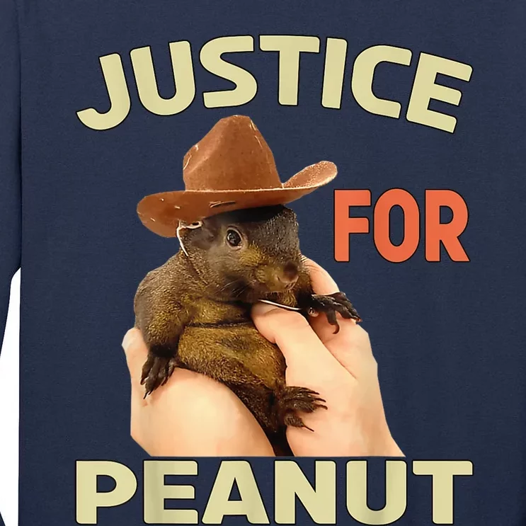 Justice For Peanut The Squirrel Tall Long Sleeve T-Shirt