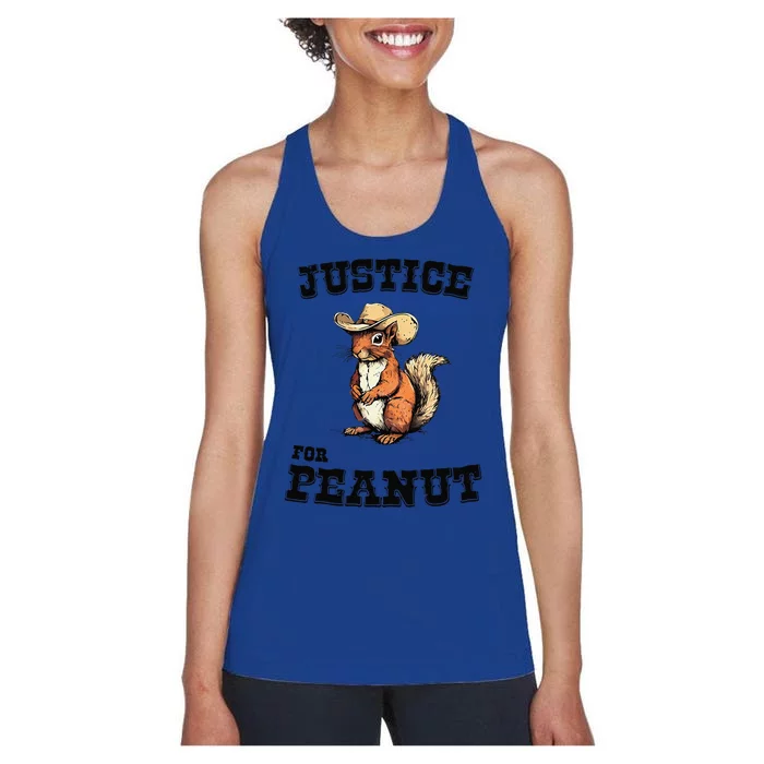 Justice For Peanut The Squirrel P地Ut Pnut Peanut Squirrel Women's Racerback Tank