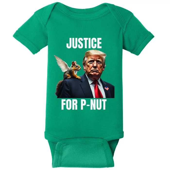 Justice For Peanut The Squirrel Justice For Fred The Raccoon Baby Bodysuit