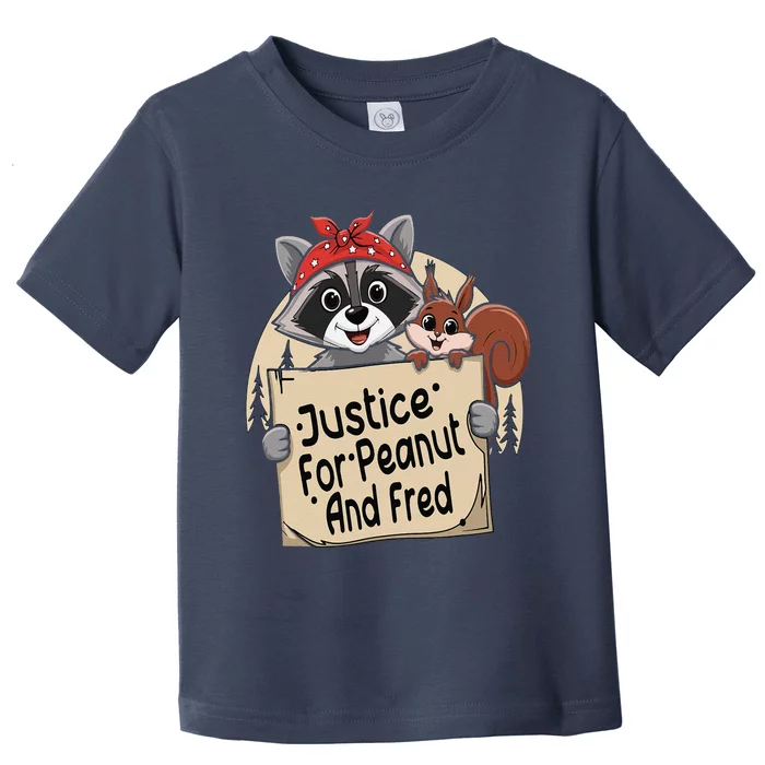 Justice For Peanut The Squirrel 2024 Toddler T-Shirt